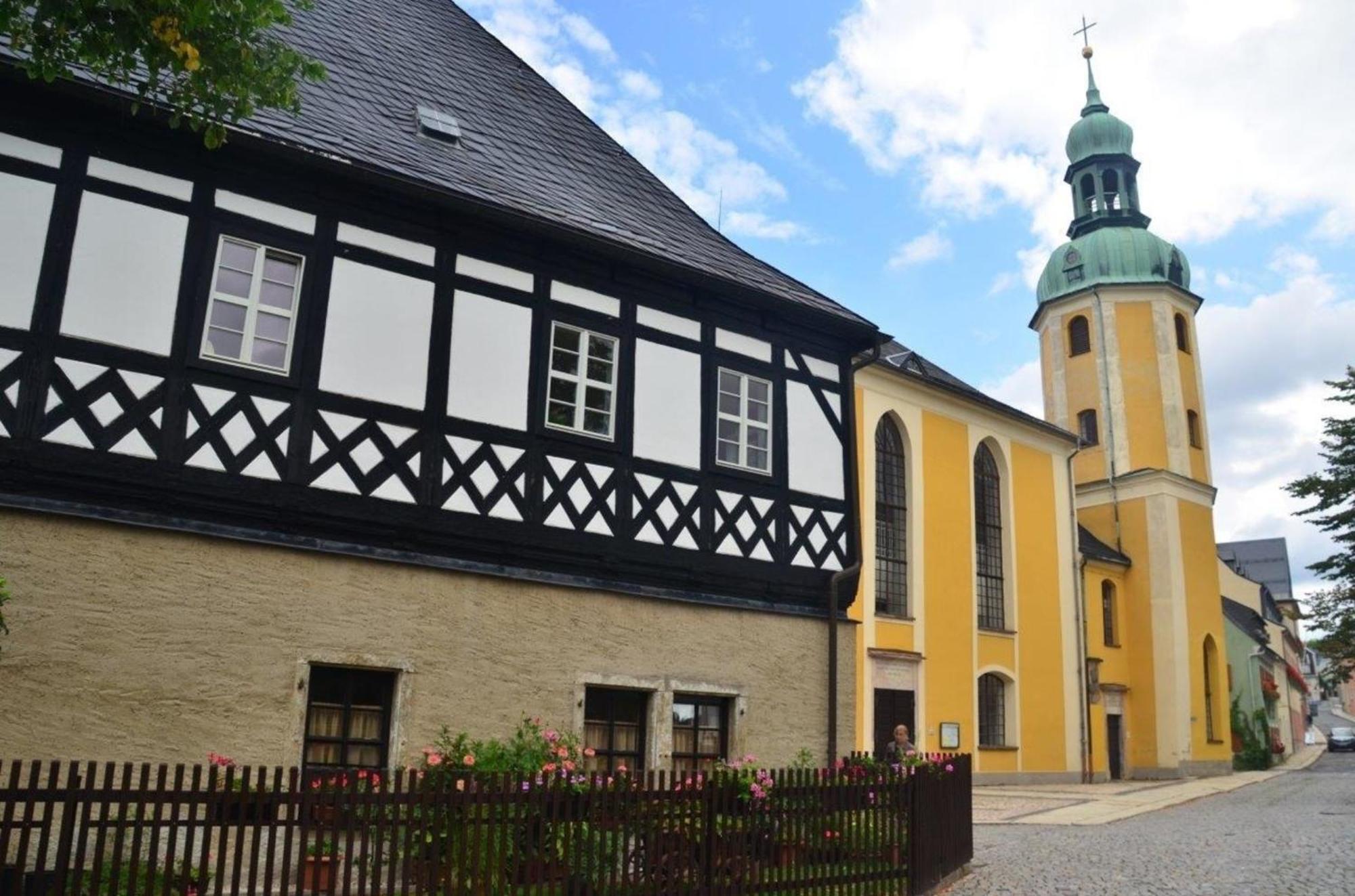 Ferienwohnung "Zum Schlosskeller" Wolkenstein Dış mekan fotoğraf